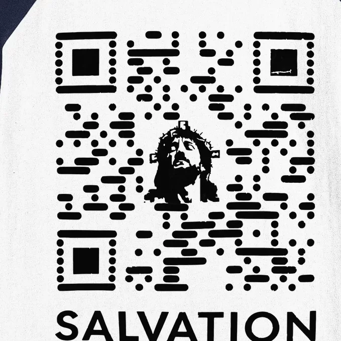 Qr Code Salvation Baseball Sleeve Shirt