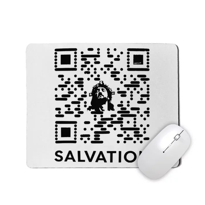 Qr Code Salvation Mousepad