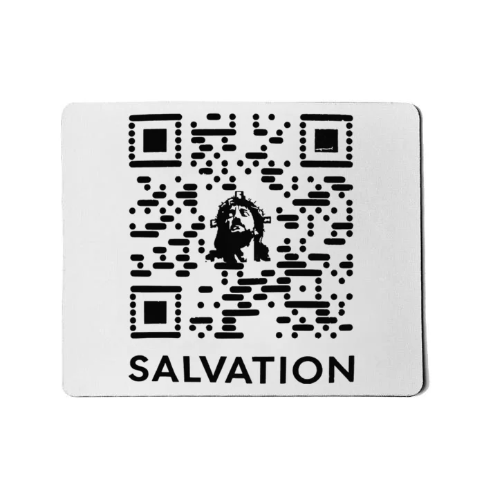 Qr Code Salvation Mousepad