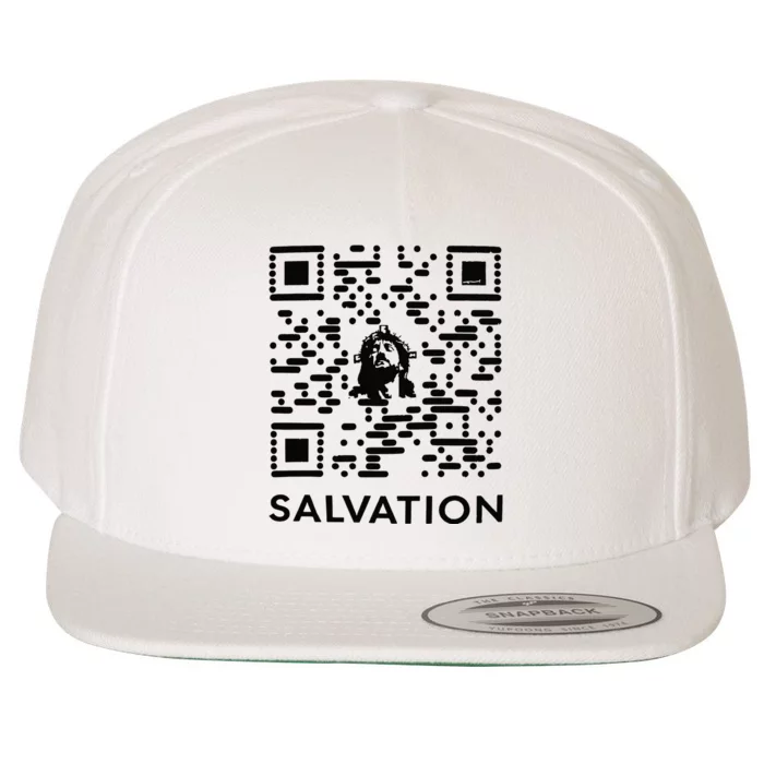 Qr Code Salvation Wool Snapback Cap