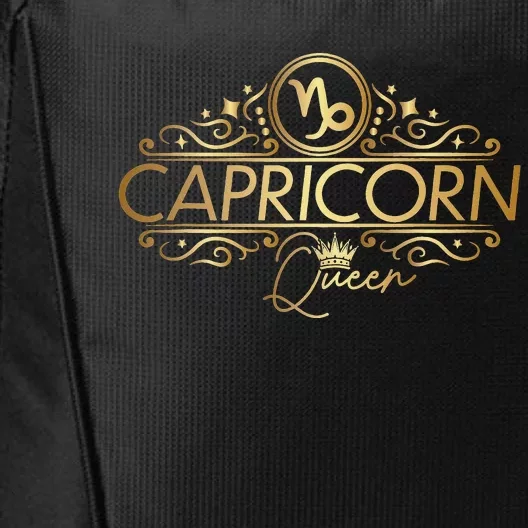 Queen Capricorn Zodiac Symbol City Backpack