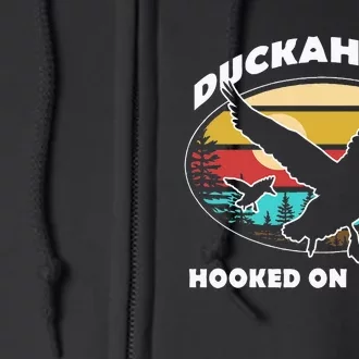 Quack Duck Hunter Duckaholic Gift Idea Full Zip Hoodie