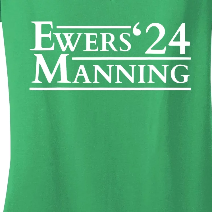 Quinn Ewers Arch Manning 2024 Funny Women's V-Neck T-Shirt