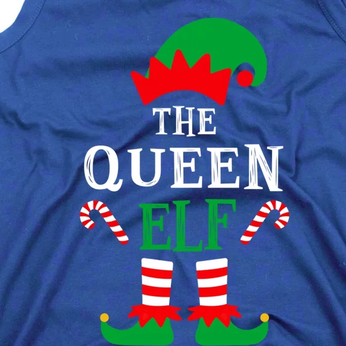 Queen Elf Family Matching Group Elf Xmas Pajamas Christmas Gift Tank Top