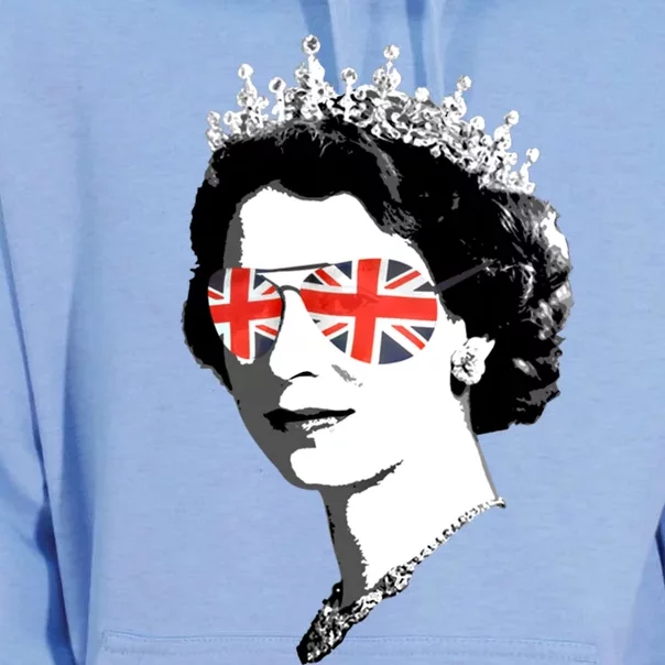 Queen Elizabeth Ii Sunglasses British Crown Union Jack Meme Gift Unisex Surf Hoodie