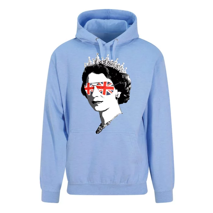 Queen Elizabeth Ii Sunglasses British Crown Union Jack Meme Gift Unisex Surf Hoodie