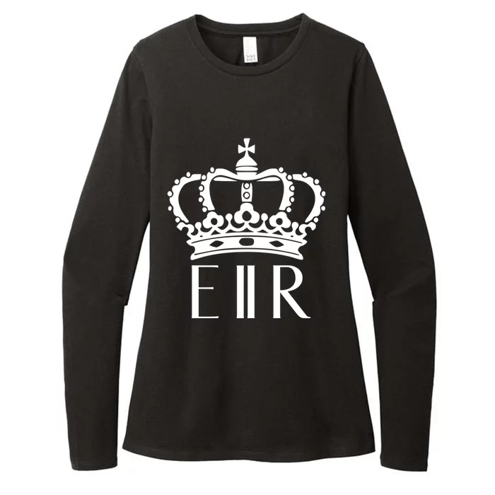 Queen Elizabeth Ii Shirt Queen Elizabeth Ii Crown Emblem Shirt Womens CVC Long Sleeve Shirt