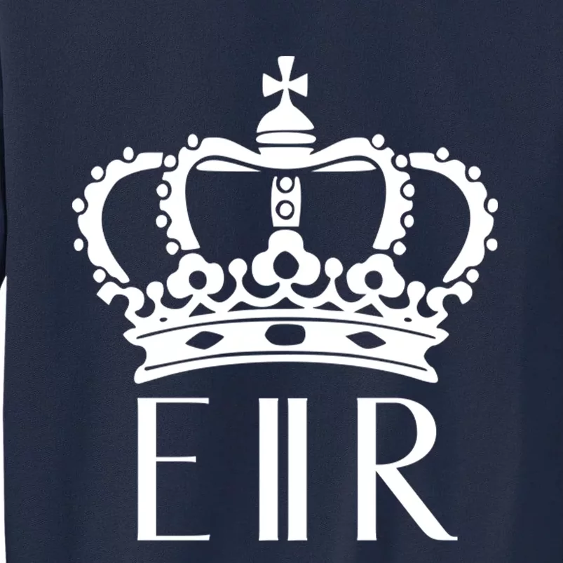 Queen Elizabeth Ii Shirt Queen Elizabeth Ii Crown Emblem Shirt Tall Sweatshirt