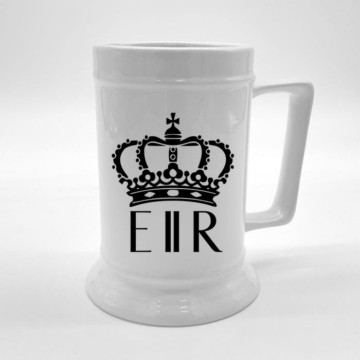 Queen Elizabeth Ii Shirt Queen Elizabeth Ii Crown Emblem Shirt Front & Back Beer Stein