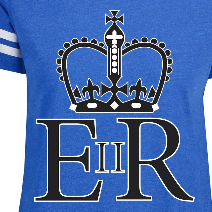 Queen Elizabeth II Enza Ladies Jersey Football T-Shirt