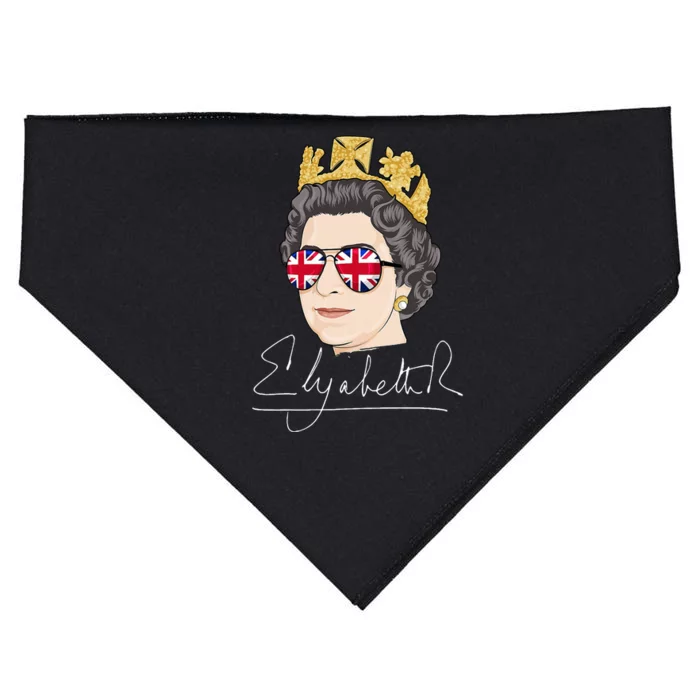 Queen Elizabeth II Signature Autograph USA-Made Doggie Bandana