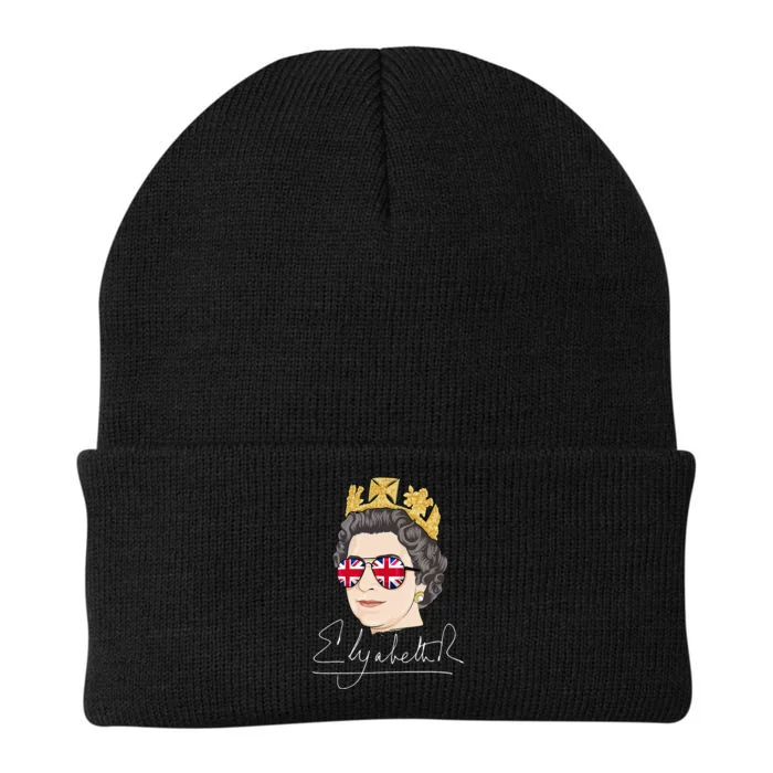 Queen Elizabeth II Signature Autograph Knit Cap Winter Beanie