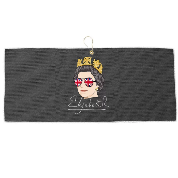 Queen Elizabeth II Signature Autograph Large Microfiber Waffle Golf Towel