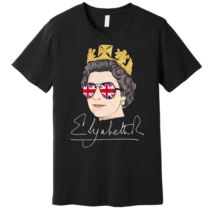 Queen Elizabeth II Signature Autograph Premium T-Shirt