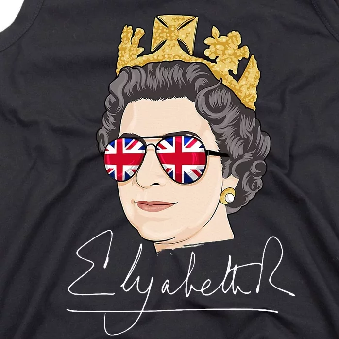 Queen Elizabeth II Signature Autograph Tank Top