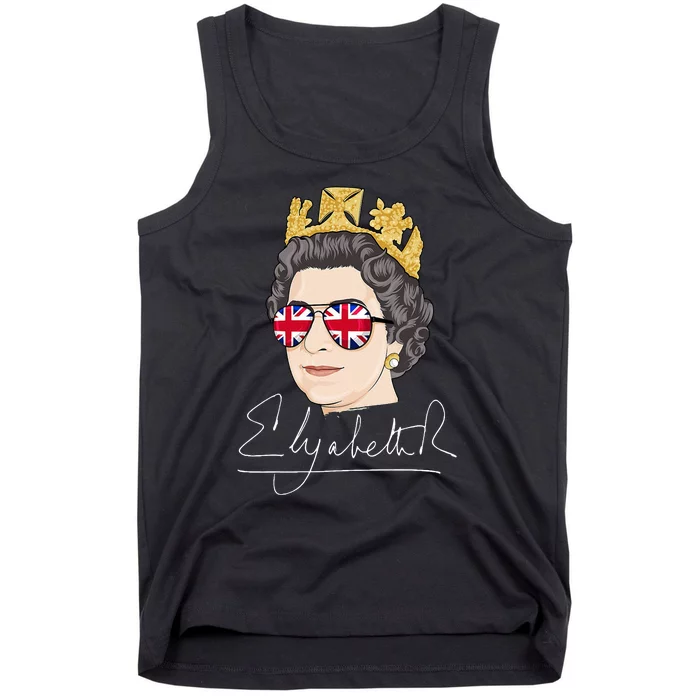 Queen Elizabeth II Signature Autograph Tank Top