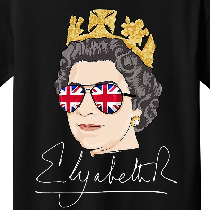 Queen Elizabeth II Signature Autograph Kids T-Shirt