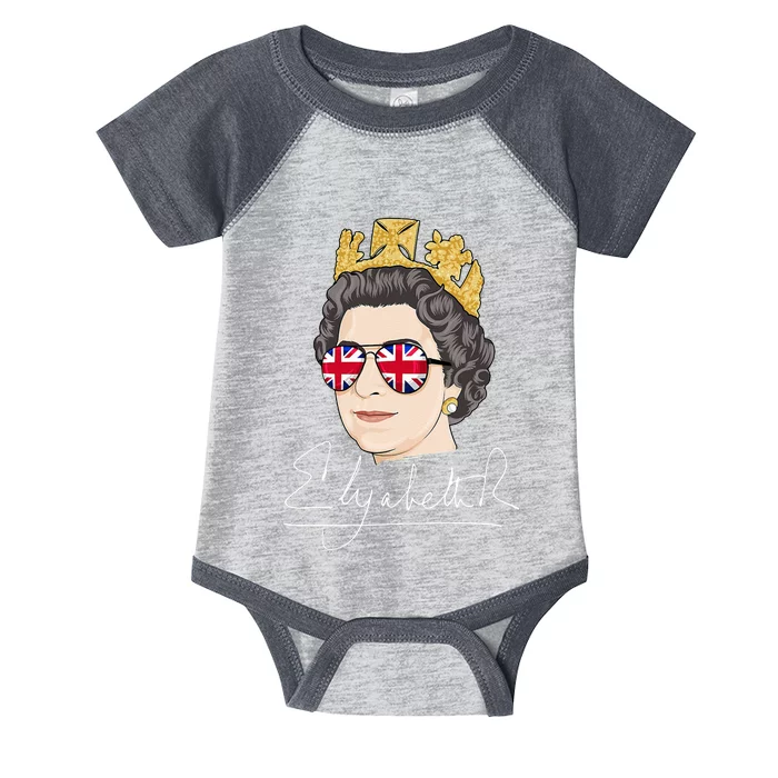 Queen Elizabeth II Signature Autograph Infant Baby Jersey Bodysuit