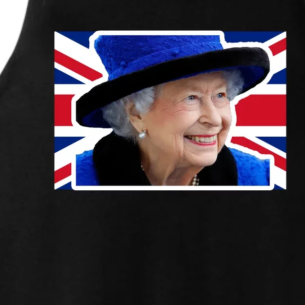 Queen Elizabeth II British Queen September 8 2022 Queen Of England UK Flag Ladies Tri-Blend Wicking Tank