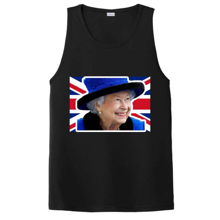 Queen Elizabeth II British Queen September 8 2022 Queen Of England UK Flag Performance Tank