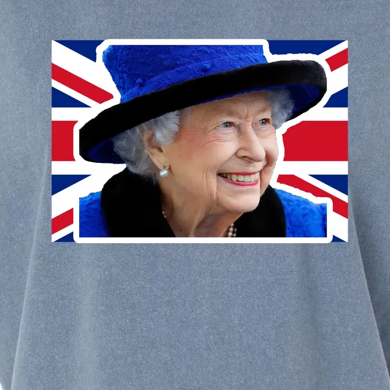 Queen Elizabeth II British Queen September 8 2022 Queen Of England UK Flag Garment-Dyed Women's Muscle Tee