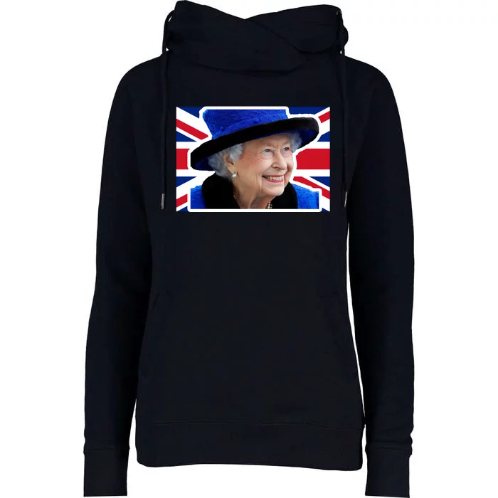 Queen Elizabeth II British Queen September 8 2022 Queen Of England UK Flag Womens Funnel Neck Pullover Hood