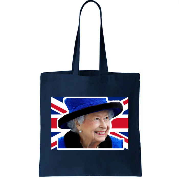 Queen Elizabeth II British Queen September 8 2022 Queen Of England UK Flag Tote Bag