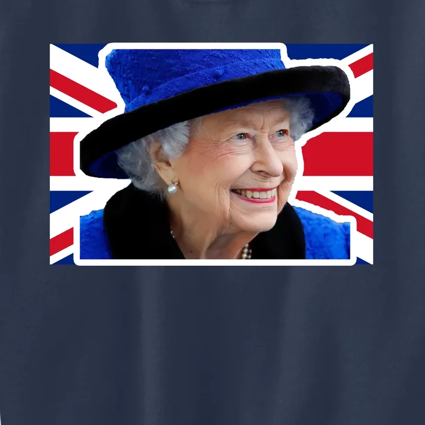 Queen Elizabeth II British Queen September 8 2022 Queen Of England UK Flag Kids Sweatshirt