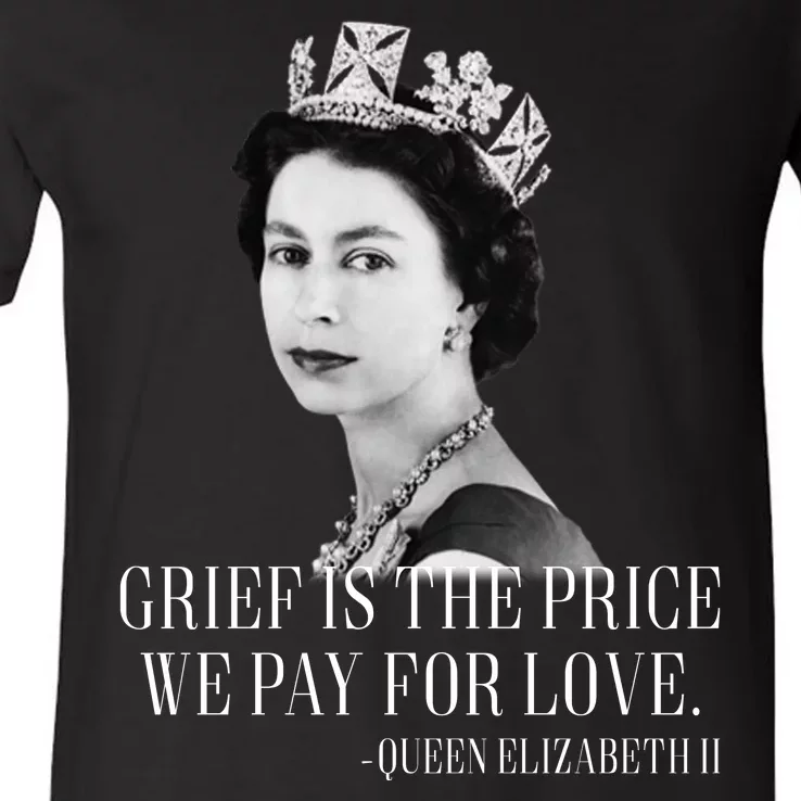 Queen Elizabeth II Inspiring Quote V-Neck T-Shirt