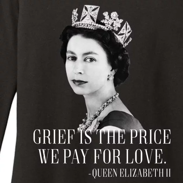 Queen Elizabeth II Inspiring Quote Womens CVC Long Sleeve Shirt