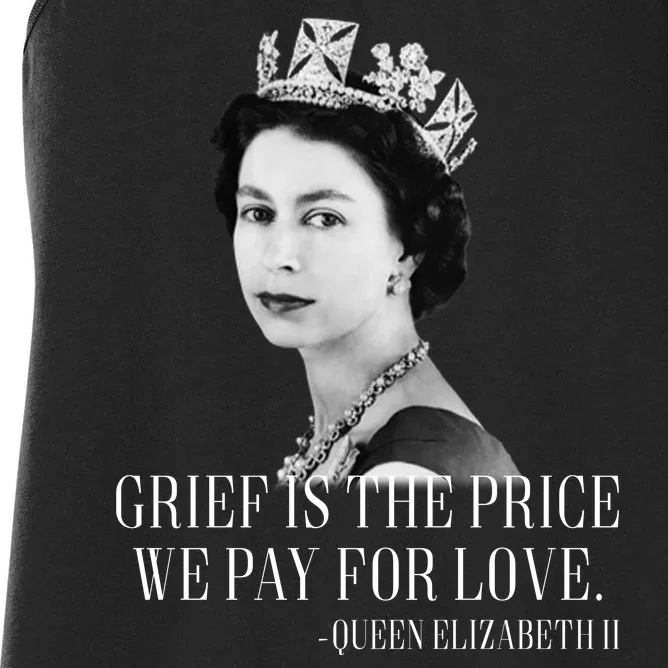 Queen Elizabeth II Inspiring Quote Women's Racerback Tank