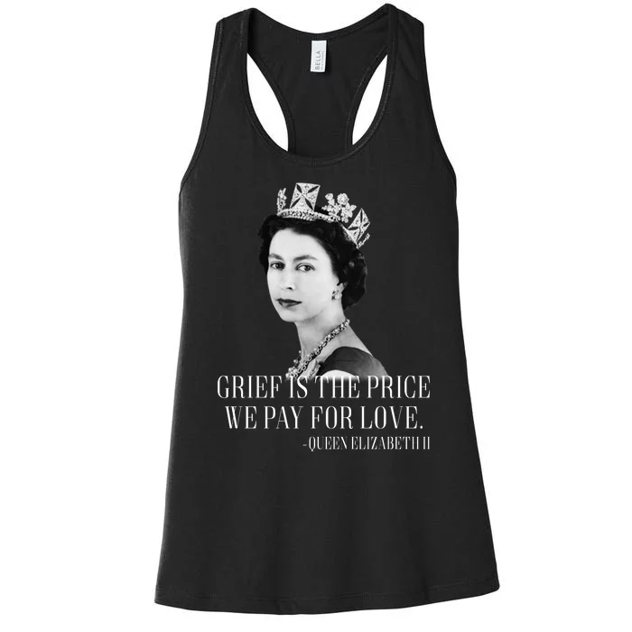 Queen Elizabeth II Inspiring Quote Women's Racerback Tank