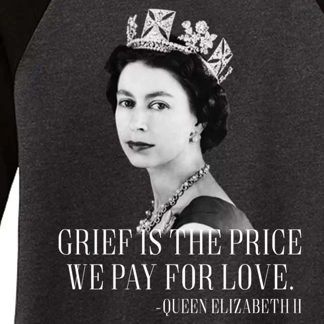 Queen Elizabeth II Inspiring Quote Women's Tri-Blend 3/4-Sleeve Raglan Shirt