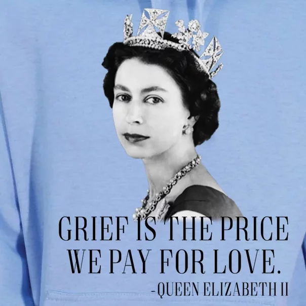 Queen Elizabeth II Inspiring Quote Unisex Surf Hoodie