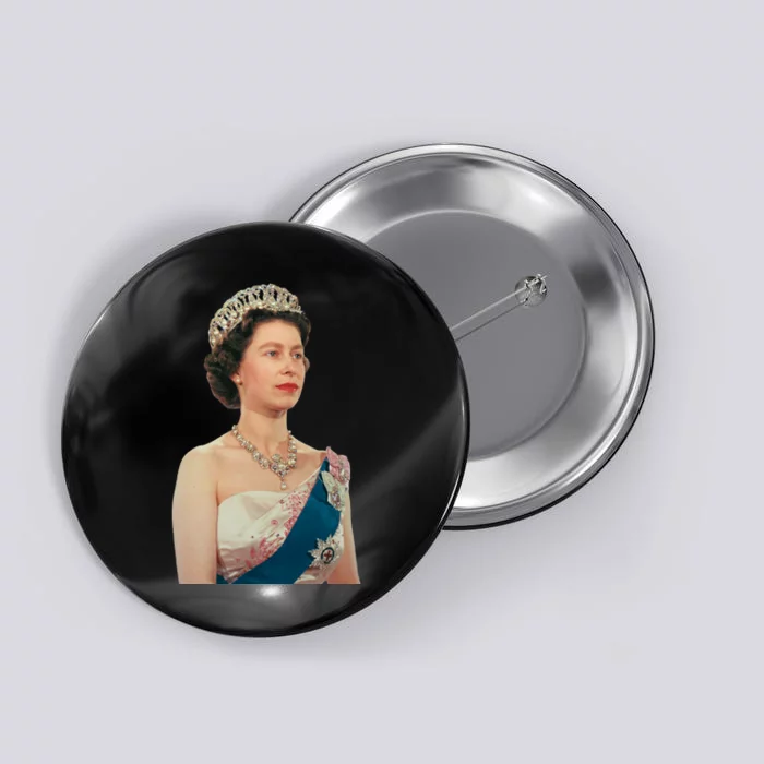 Queen Elizabeth's II British Crown Majesty Portrait Button