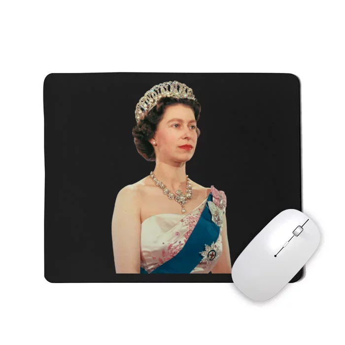 Queen Elizabeth's II British Crown Majesty Portrait Mousepad