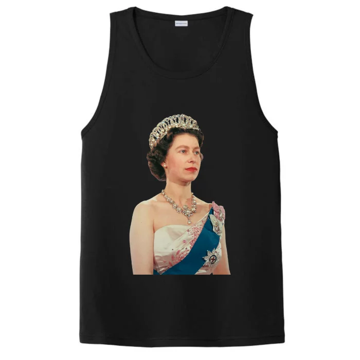 Queen Elizabeth's II British Crown Majesty Portrait Performance Tank