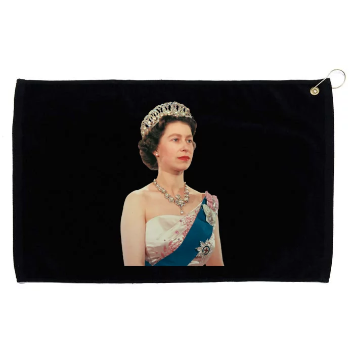 Queen Elizabeth's II British Crown Majesty Portrait Grommeted Golf Towel