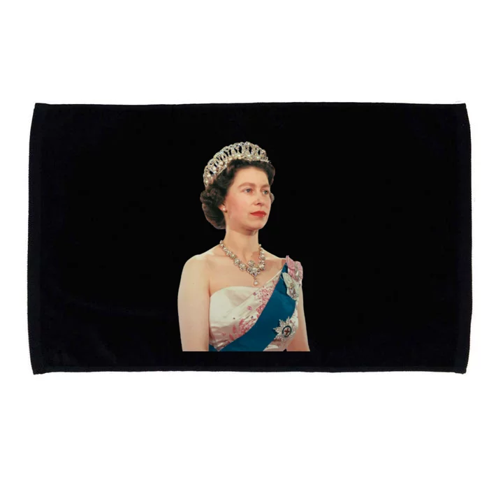 Queen Elizabeth's II British Crown Majesty Portrait Microfiber Hand Towel