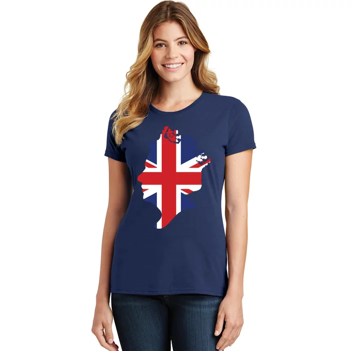 Queen Elizabeth II British Crown Union Jack Meme Women's T-Shirt