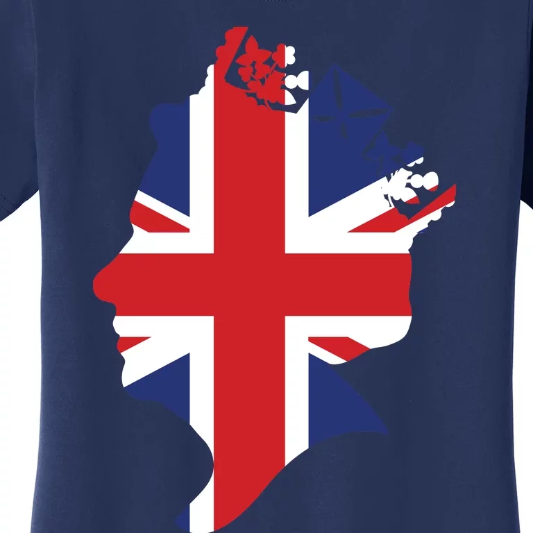 Queen Elizabeth II British Crown Union Jack Meme Women's T-Shirt