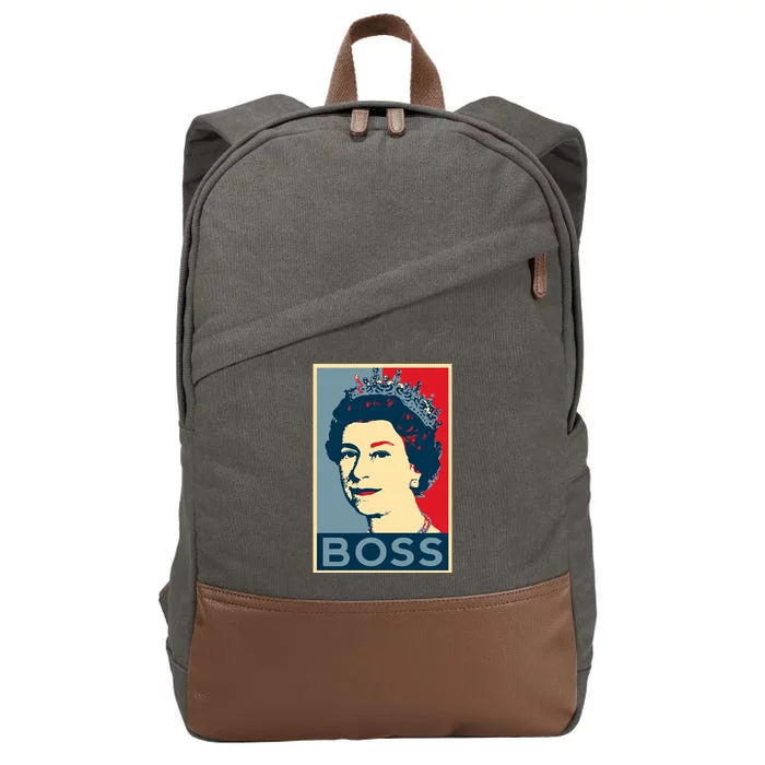 Queen Elizabeth II Boss Her Royal Highness Cotton Canvas Backpack