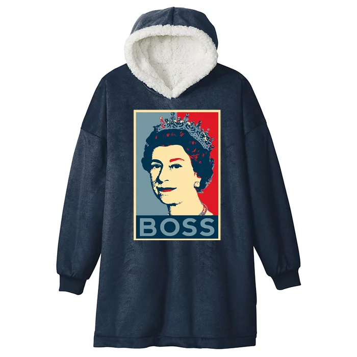 Queen Elizabeth II Boss Her Royal Highness Hooded Wearable Blanket