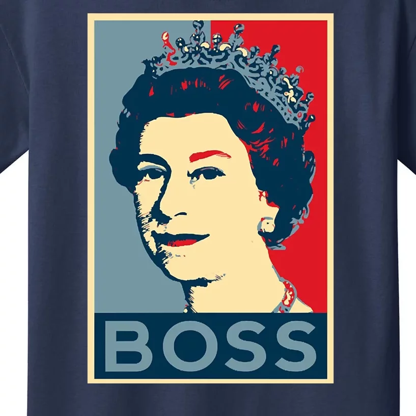 Queen Elizabeth II Boss Her Royal Highness Kids T-Shirt