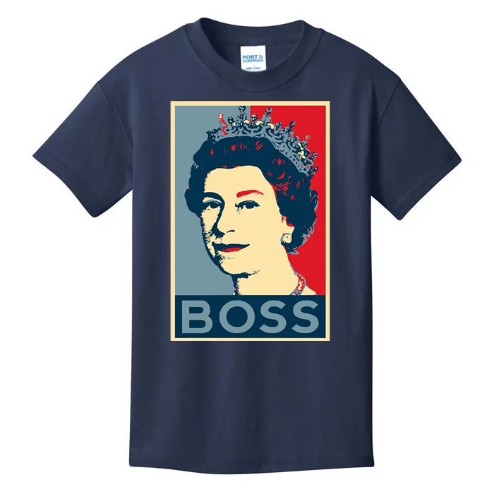 Queen Elizabeth II Boss Her Royal Highness Kids T-Shirt