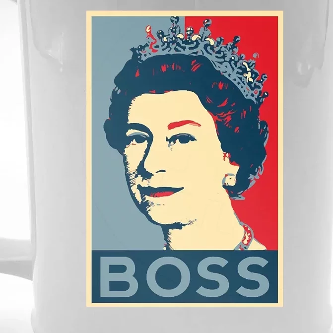 Queen Elizabeth II Boss Her Royal Highness Front & Back Beer Stein