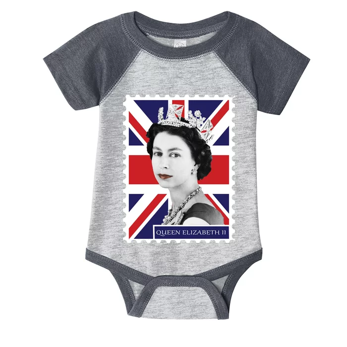 Queen Elizabeth II England Stamp Infant Baby Jersey Bodysuit