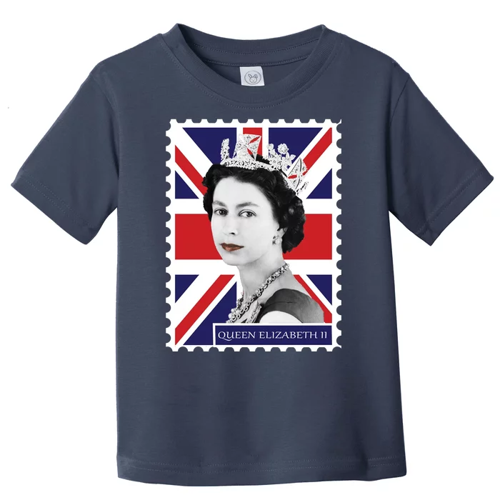 Queen Elizabeth II England Stamp Toddler T-Shirt