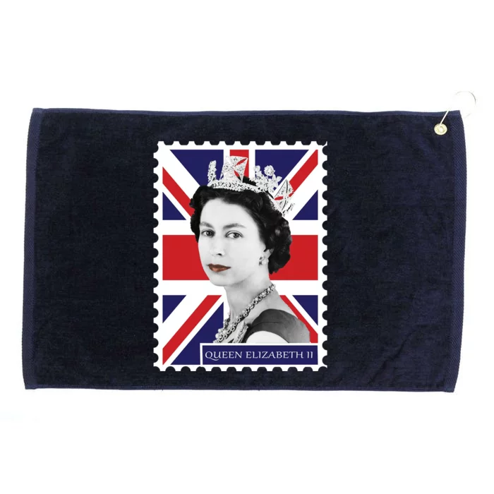 Queen Elizabeth II England Stamp Grommeted Golf Towel