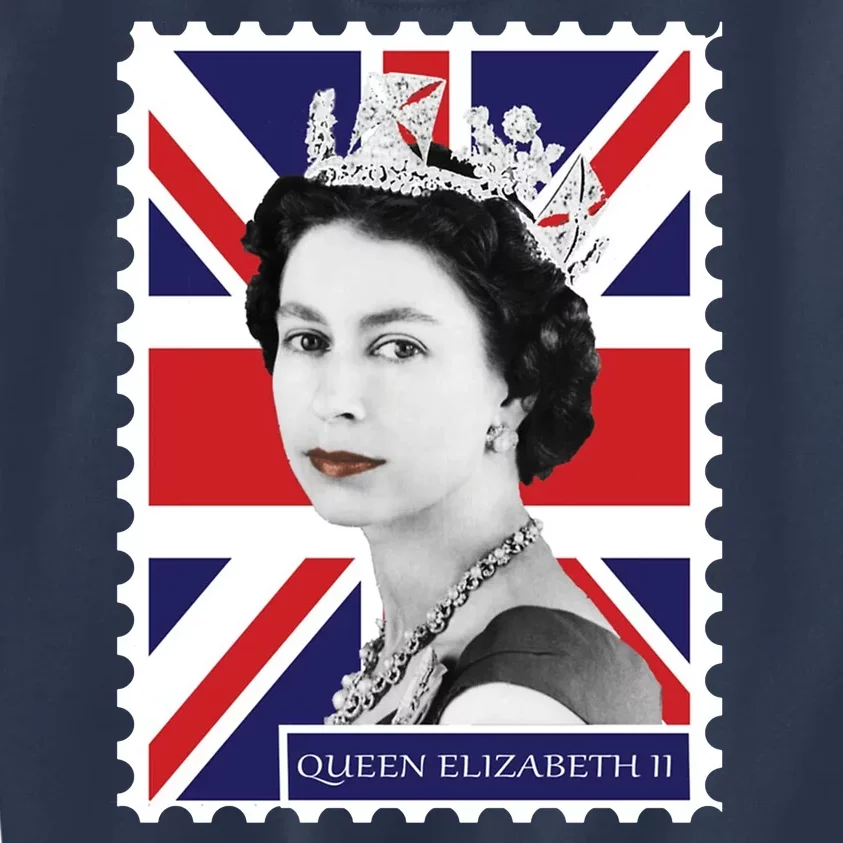 Queen Elizabeth II England Stamp Kids Sweatshirt